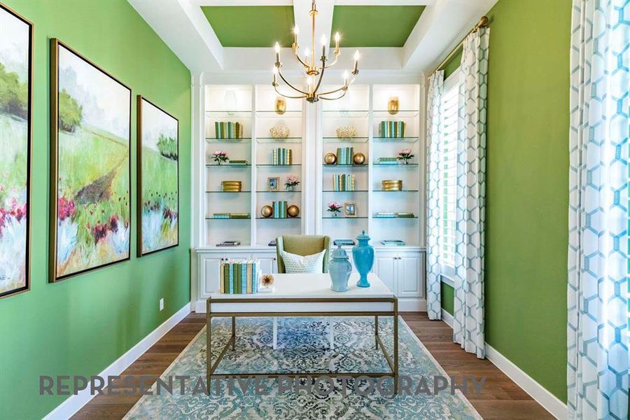 Furnished interior view inside a new home in Wildflower Ranch, Dish (Image 15).