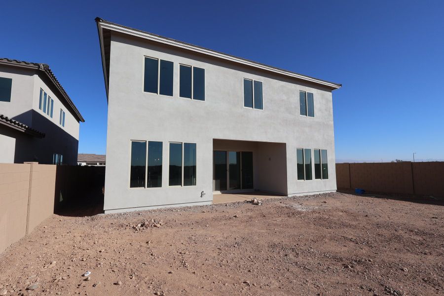 Exterior details and patio area of a home in Tavolo at Soleo, San Tan Valley (Image 3). Exterior details and patio area of a home in Tavolo at Soleo, San Tan Valley (Image 3).