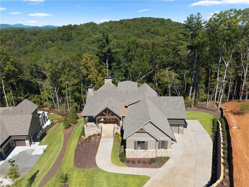 Front exterior of a new home in , Dahlonega, GA, highlighting curb appeal (Image 32).