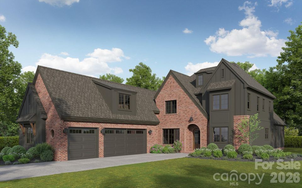 Front exterior of a new home in , Charlotte, NC, highlighting curb appeal (Image 6).