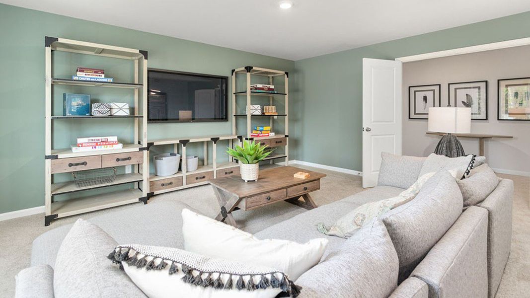 Furnished interior view inside a new home in The Estates at Edinborough, Gibsonville (Image 30).