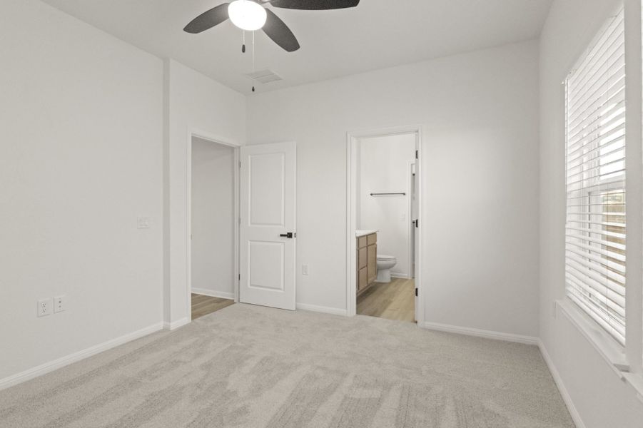 Spacious, unfurnished interior of a new home in Whisper Valley, Manor (Image 22).