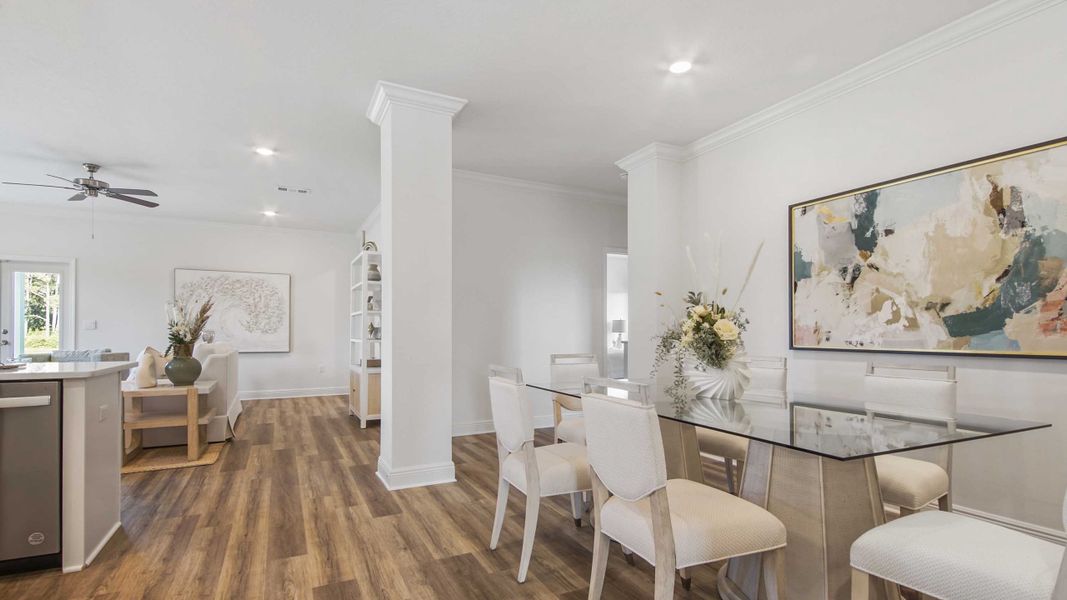 Furnished interior view inside a new home in Caballeros Estates At Hombre, Panama City Beach (Image 3).