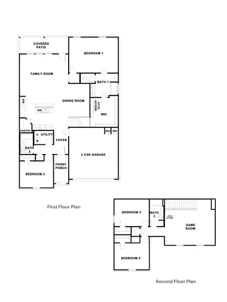 2D floor plan layout for the The Ozark by D.R. Horton in Revelry, Del Valle, TX (Image 3).