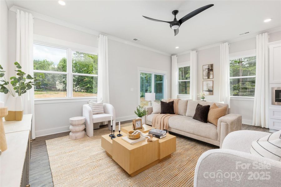 Furnished interior view inside a new home in , Hickory (Image 8).