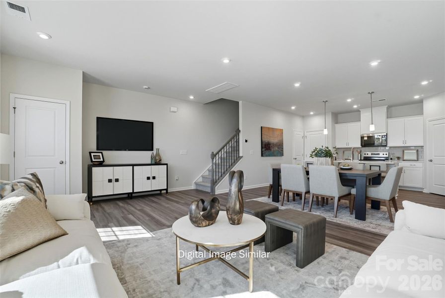 Furnished interior view inside a new home in Bratton Pointe, Rock Hill (Image 6).