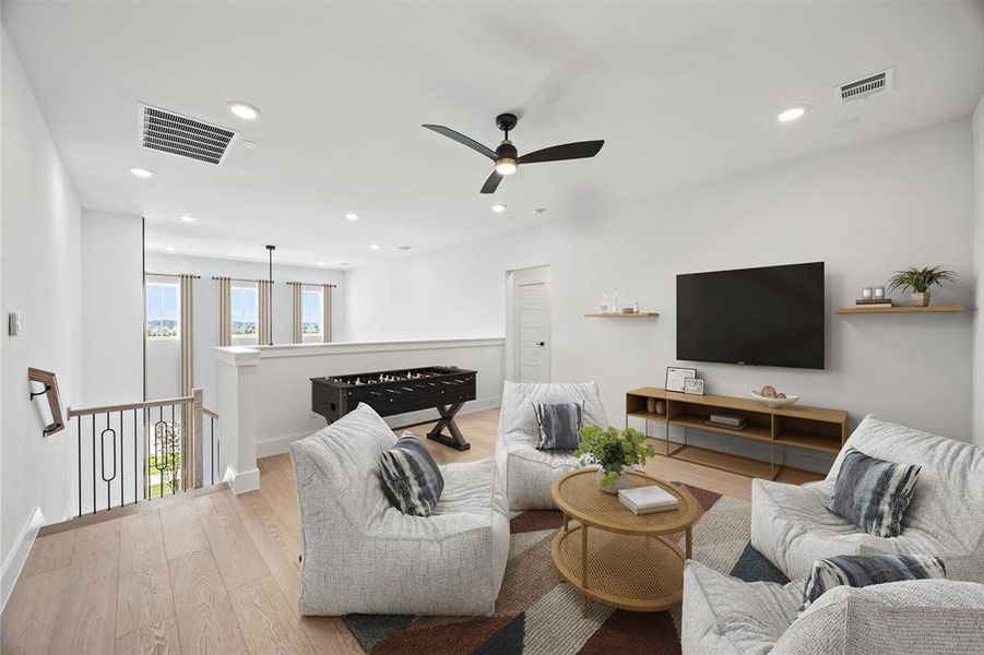 Furnished interior view inside a new home in Fields, Frisco (Image 5). Furnished interior view inside a new home in Fields, Frisco (Image 5).