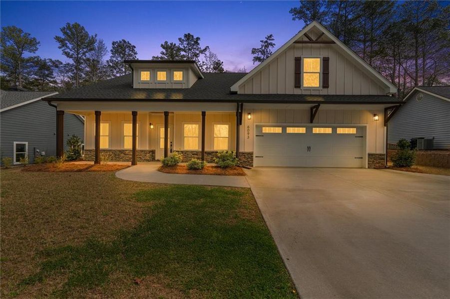 Front exterior of a new home in , Villa Rica, GA, highlighting curb appeal (Image 25).