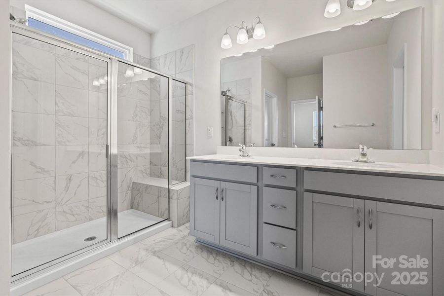 Furnished interior view inside a new home in Waxhaw Landing, Monroe (Image 15).