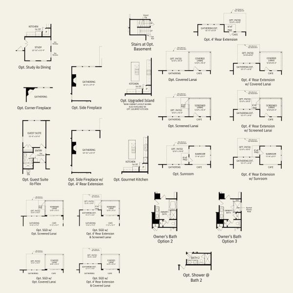 2D floor plan layout for the Murphy by Pulte Homes in Kinsdale, Lancaster, SC (Image 29).