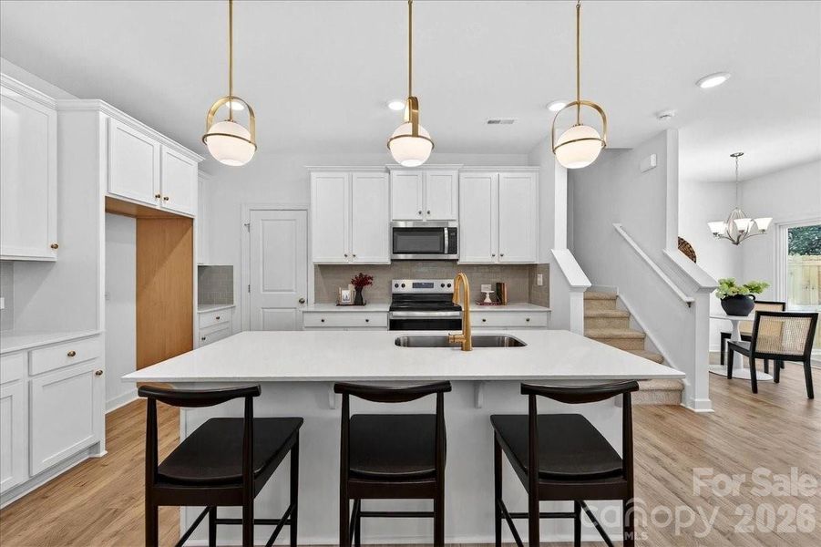 Furnished interior view inside a new home in , Charlotte (Image 27).