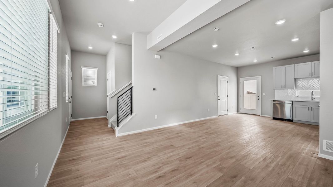 Spacious, unfurnished interior of a new home in Thompson River Ranch, Johnstown (Image 14). Spacious, unfurnished interior of a new home in Thompson River Ranch, Johnstown (Image 14).