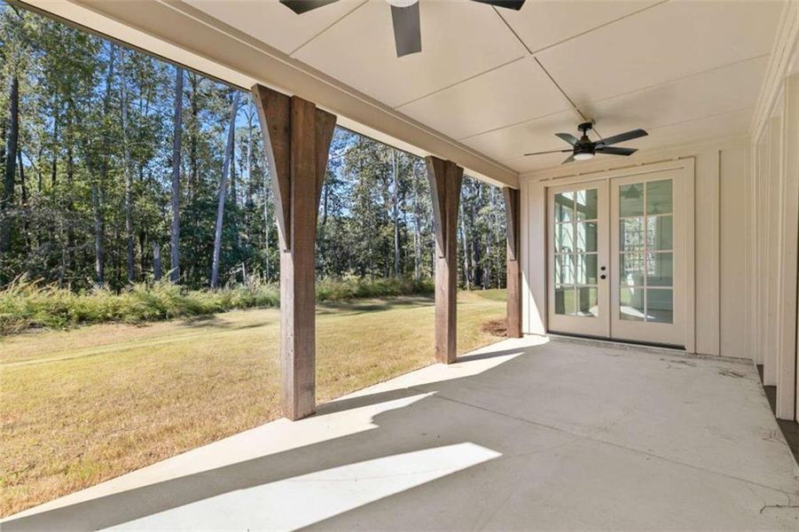 Exterior details and patio area of a home in , Peachtree City (Image 19).