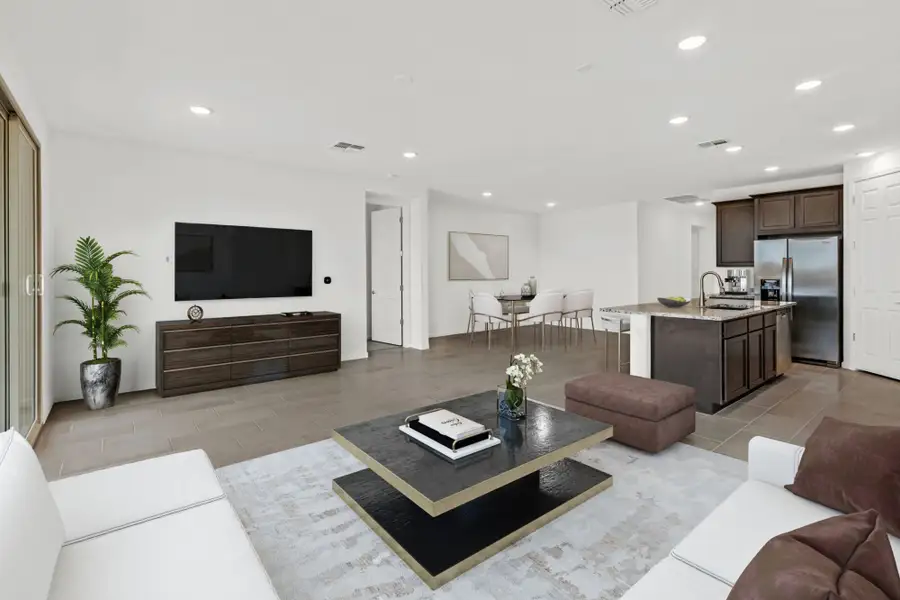 Furnished interior view inside a new home in Cantabria at Rincon Knolls, Vail (Image 3). Furnished interior view inside a new home in Cantabria at Rincon Knolls, Vail (Image 3).