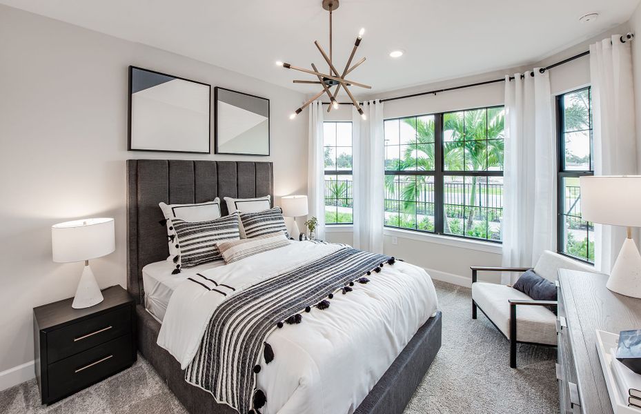 Furnished interior view inside a new home in Cedar Grove at The Woodlands, North Port (Image 5).
