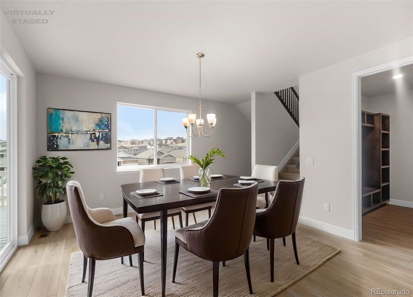Furnished interior view inside a new home in , Castle Rock (Image 4).