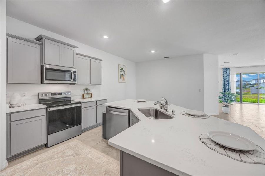 Furnished interior view inside a new home in Woodcreek, Wesley Chapel (Image 13).