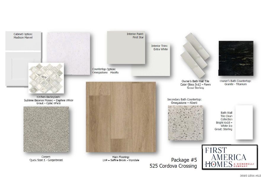 Sample of building materials used in homes in Cordova Crossing, Seguin (Image 4). Sample of building materials used in homes in Cordova Crossing, Seguin (Image 4).