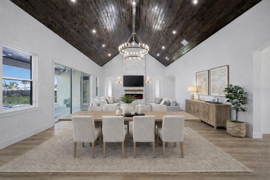 Furnished interior view inside a new home in , Plant City (Image 48).