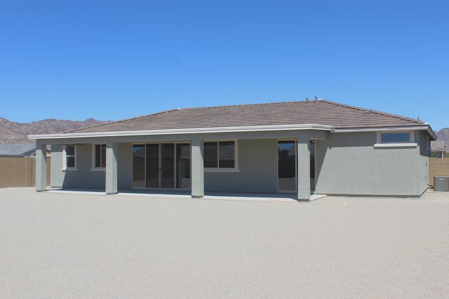 Exterior details and patio area of a home in Las Barrancas, Yuma (Image 3). Exterior details and patio area of a home in Las Barrancas, Yuma (Image 3).