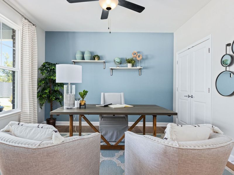Representative furnished interior of a home built from the The Hemlock A by Davidson Homes LLC in Enclave at Belmont, Belmont (Image 8). Representative furnished interior of a home built from the The Hemlock A by Davidson Homes LLC in Enclave at Belmont, Belmont (Image 8).