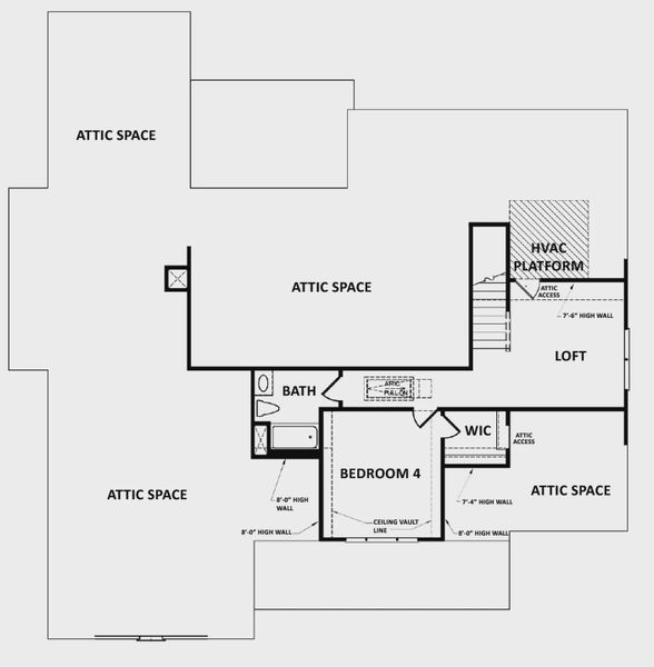 2D floor plan layout of this home in Stonegate, Monroe, GA (Image 5).
