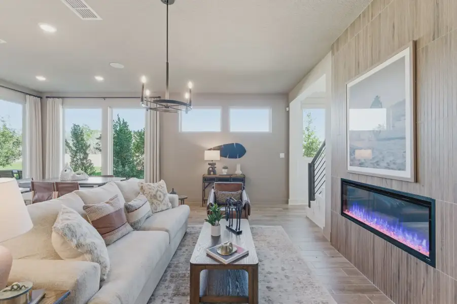 Furnished interior view inside a new home in Santa Rita Ranch, Liberty Hill (Image 4).
