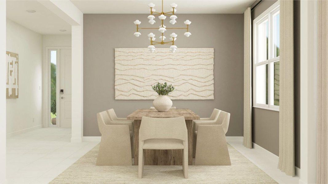 Furnished interior view inside a new home in Arden: The Providence Collection, Loxahatchee (Image 16).