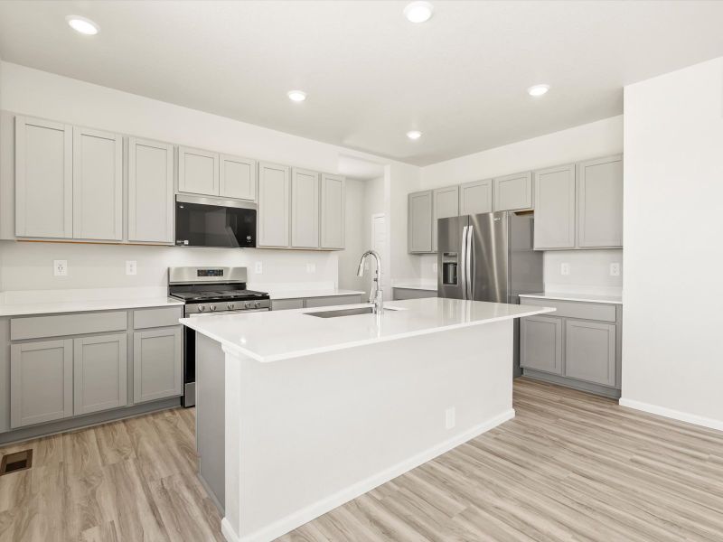 The Chatfeild floorplan image taken at a Meritage Homes community in Windsor, CO.