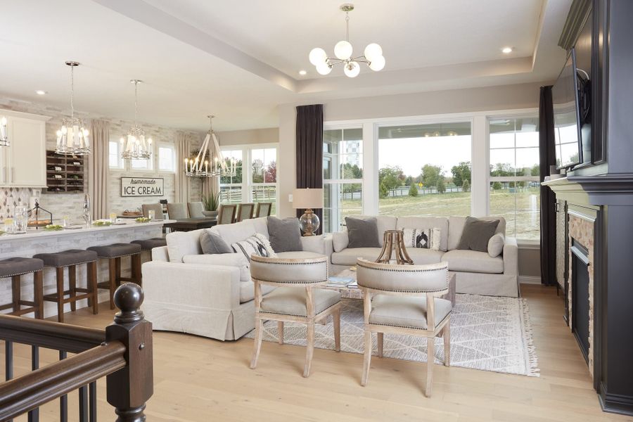 Representative furnished interior of a home built from the Maxwell by Fischer Homes in Easton Park, Dallas (Image 6).