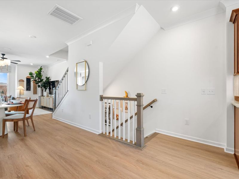 Representative furnished interior of a home built from the Roan by Tri Pointe Homes in Southmont, Charlotte (Image 4). Representative furnished interior of a home built from the Roan by Tri Pointe Homes in Southmont, Charlotte (Image 4).
