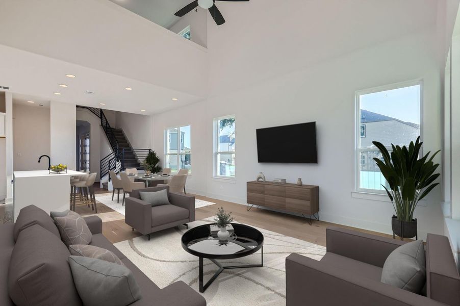 Furnished interior view inside a new home in Chester Ranch Place, Round Rock (Image 8).