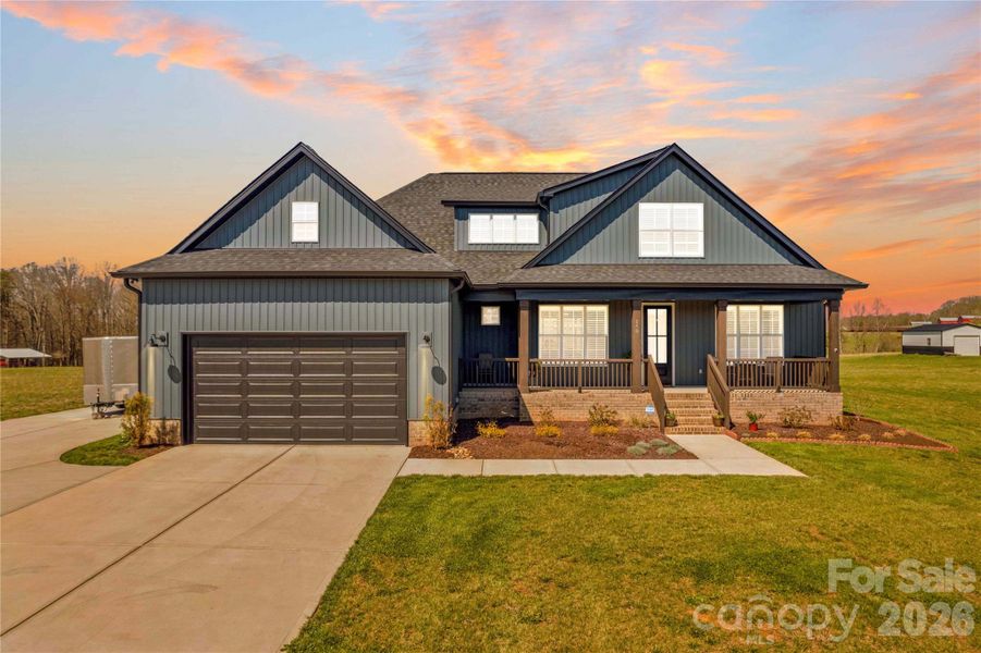 Front exterior of a new home in , Harmony, NC, highlighting curb appeal (Image 23). Front exterior of a new home in , Harmony, NC, highlighting curb appeal (Image 23).