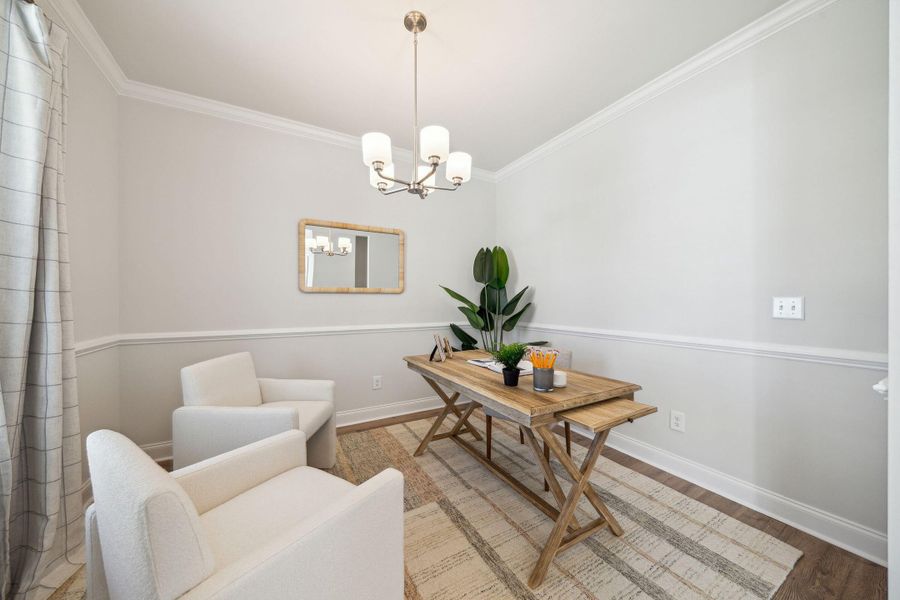 Furnished interior view inside a new home in Lakeview Commons, Goose Creek (Image 11).