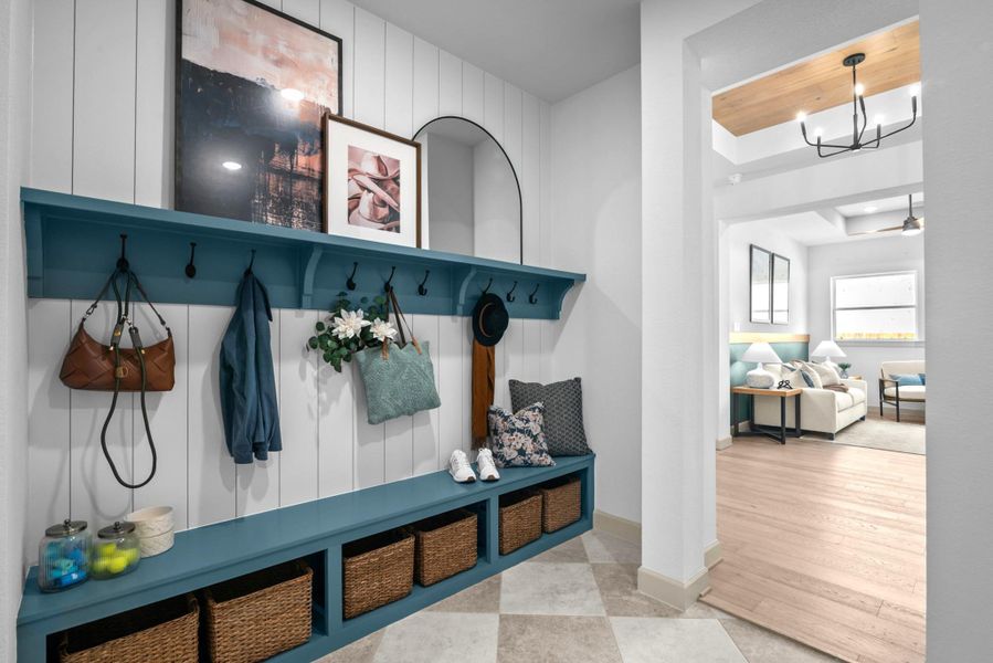 REPRESENTATIVE PHOTO:   Huge backpack rack/mudroom