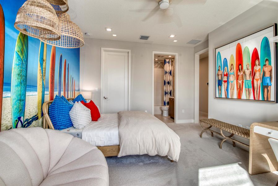Furnished interior view inside a new home in Apex at Avenir, Palm Beach Gardens (Image 40).