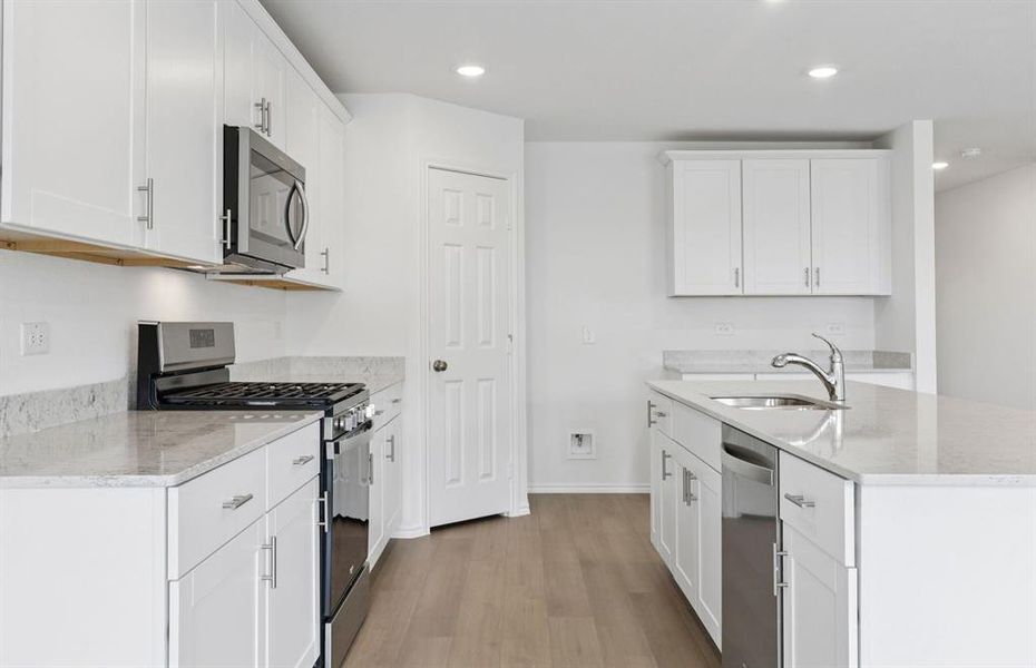 Abundant cabinet space in kitchen Abundant cabinet space in kitchen