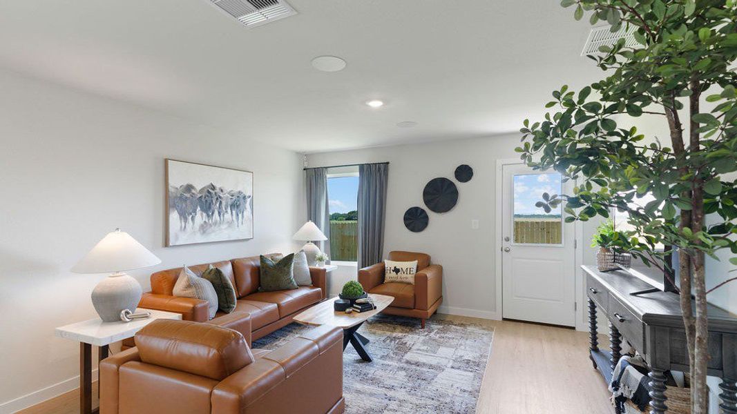 Furnished interior view inside a new home in Waldron Estates, Corpus Christi (Image 10).