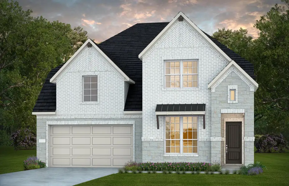 Representative exterior photo of a completed home built from the Garwood by Pulte Homes in Blue Creek Trails, Richmond, TX (Image 2). Representative exterior photo of a completed home built from the Garwood by Pulte Homes in Blue Creek Trails, Richmond, TX (Image 2).