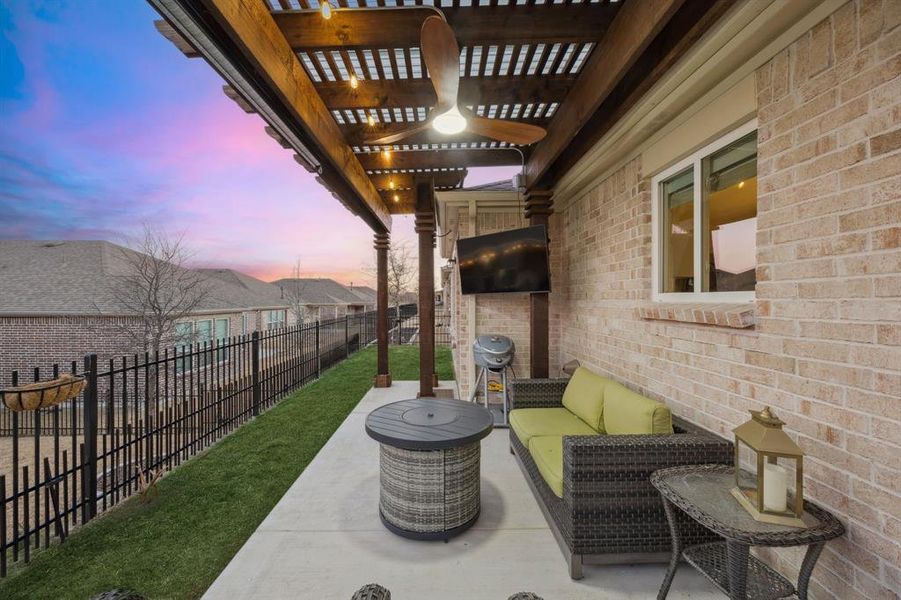 Exterior details and patio area of a home in , McKinney (Image 24).