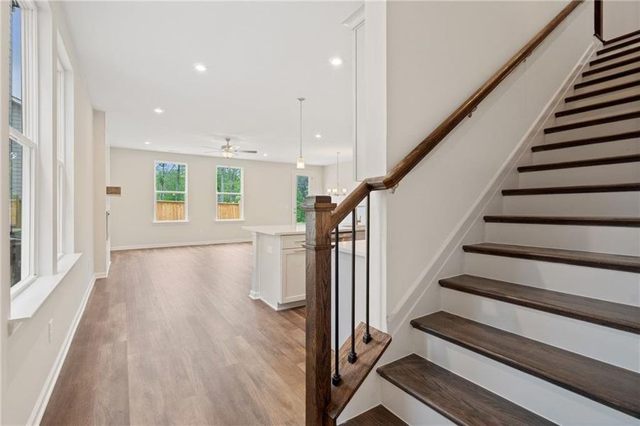 Spacious, unfurnished interior of a new home in The Village at Shallowford, Kennesaw (Image 25).