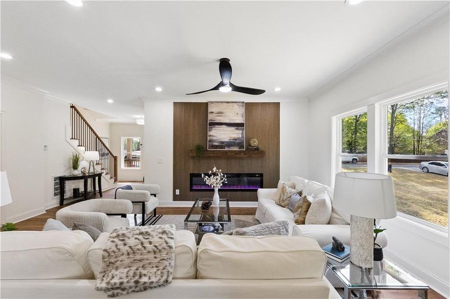 Furnished interior view inside a new home in , Decatur (Image 9).