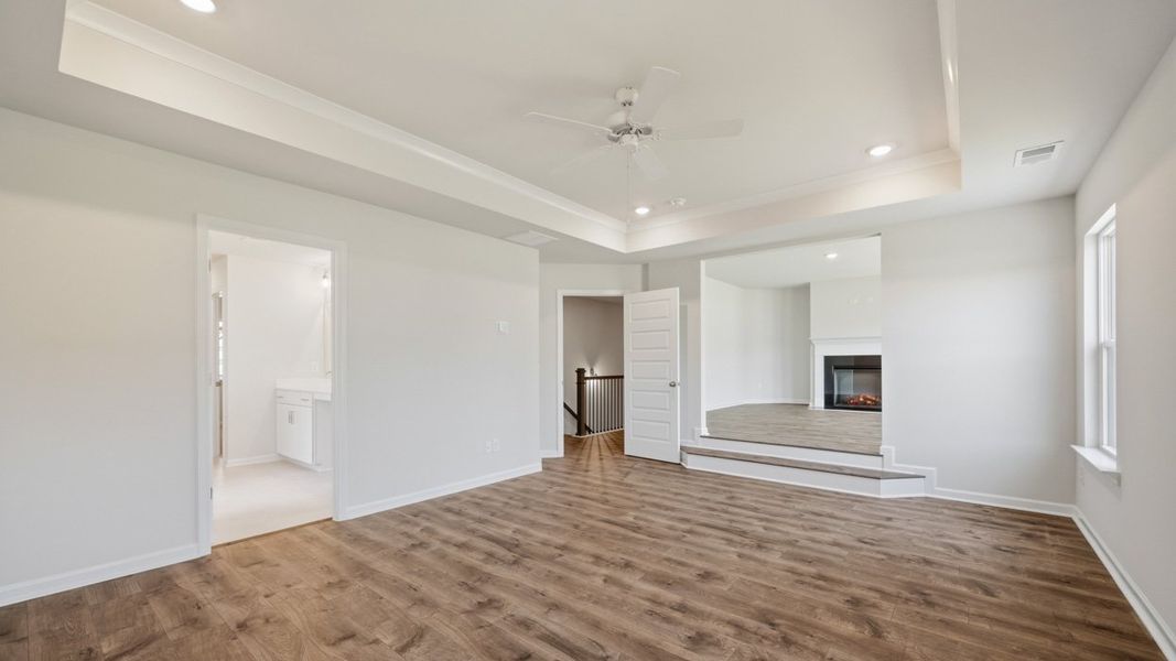 Spacious, unfurnished interior of a new home in The Gates at Pates Creek, Hampton (Image 29). Spacious, unfurnished interior of a new home in The Gates at Pates Creek, Hampton (Image 29).