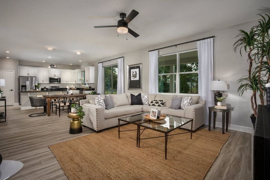 Representative furnished interior of a home built from the 2566 by KB Home in The Sanctuary II, Clermont (Image 5).