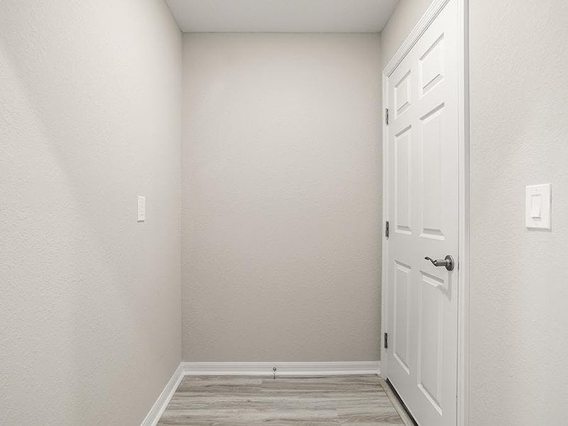 Additional features of the Sophia include a mud room (pictured), a dedicated laundry room, and thoughtful closets throughout. Welcome home!