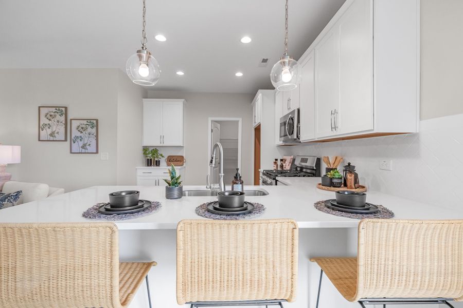 Representative furnished interior of a home built from the Clarion by Caviness & Cates Communities in Maggie Way, Wendell (Image 25).