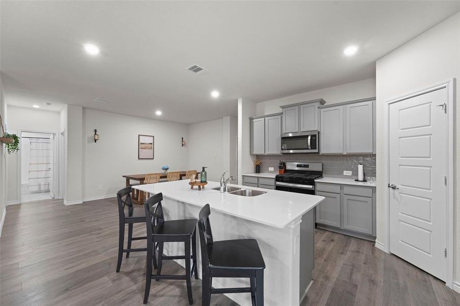 Furnished interior view inside a new home in , Aubrey (Image 17).