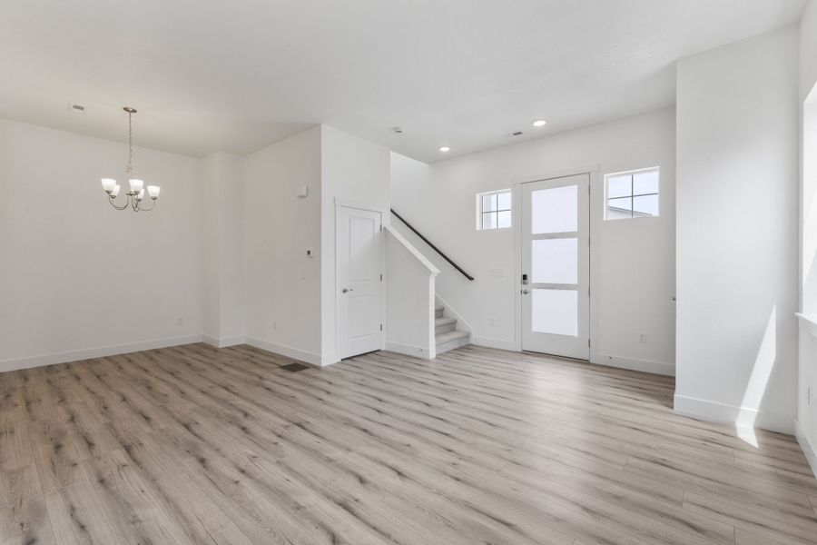 Spacious, unfurnished interior of a new home in Trailside on Harmony, Timnath (Image 20).