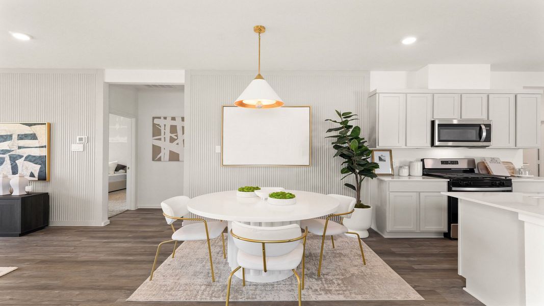 Furnished interior view inside a new home in Cypress Green, Tomball (Image 9).