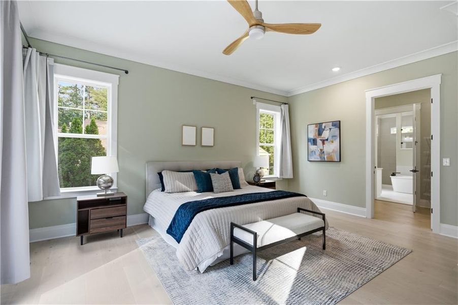 Furnished interior view inside a new home in , Decatur (Image 7).
